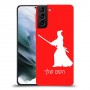 סמוראי כיסוי מגן קשיח בעיצוב אישי עם השם שלך ל Samsung Galaxy S21 יחידה אחת סקרין מובייל