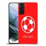 כדורגל - כדור כיסוי מגן קשיח בעיצוב אישי עם השם שלך ל Samsung Galaxy S21 יחידה אחת סקרין מובייל