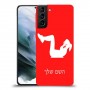 אימון ספורט - אישה כיסוי מגן קשיח בעיצוב אישי עם השם שלך ל Samsung Galaxy S21 יחידה אחת סקרין מובייל