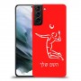 שחקן כדורעף כיסוי מגן קשיח בעיצוב אישי עם השם שלך ל Samsung Galaxy S21 יחידה אחת סקרין מובייל
