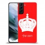 כתר מלכותי כיסוי מגן קשיח בעיצוב אישי עם השם שלך ל Samsung Galaxy S21 יחידה אחת סקרין מובייל