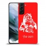 סנטה קלאוס כיסוי מגן קשיח בעיצוב אישי עם השם שלך ל Samsung Galaxy S21 יחידה אחת סקרין מובייל