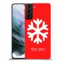 שלג כיסוי מגן קשיח בעיצוב אישי עם השם שלך ל Samsung Galaxy S21 יחידה אחת סקרין מובייל