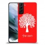 עץ כיסוי מגן קשיח בעיצוב אישי עם השם שלך ל Samsung Galaxy S21 יחידה אחת סקרין מובייל