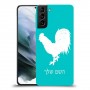 תרנגול כיסוי מגן קשיח בעיצוב אישי עם השם שלך ל Samsung Galaxy S21 יחידה אחת סקרין מובייל