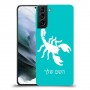 עקרב כיסוי מגן קשיח בעיצוב אישי עם השם שלך ל Samsung Galaxy S21 יחידה אחת סקרין מובייל