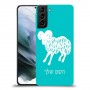 טלה כיסוי מגן קשיח בעיצוב אישי עם השם שלך ל Samsung Galaxy S21 יחידה אחת סקרין מובייל