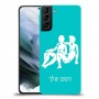 תאומים כיסוי מגן קשיח בעיצוב אישי עם השם שלך ל Samsung Galaxy S21 יחידה אחת סקרין מובייל