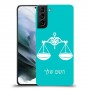מאזניים כיסוי מגן קשיח בעיצוב אישי עם השם שלך ל Samsung Galaxy S21 יחידה אחת סקרין מובייל