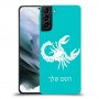 עקרב כיסוי מגן קשיח בעיצוב אישי עם השם שלך ל Samsung Galaxy S21 יחידה אחת סקרין מובייל