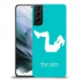 אימון ספורט - אישה כיסוי מגן קשיח בעיצוב אישי עם השם שלך ל Samsung Galaxy S21 יחידה אחת סקרין מובייל