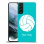 כדורעף - כדור כיסוי מגן קשיח בעיצוב אישי עם השם שלך ל Samsung Galaxy S21 יחידה אחת סקרין מובייל