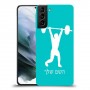 הרמת משקולות כיסוי מגן קשיח בעיצוב אישי עם השם שלך ל Samsung Galaxy S21 יחידה אחת סקרין מובייל