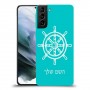 הגה - קפטן - ים כיסוי מגן קשיח בעיצוב אישי עם השם שלך ל Samsung Galaxy S21 יחידה אחת סקרין מובייל