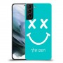 סמיילי כיסוי מגן קשיח בעיצוב אישי עם השם שלך ל Samsung Galaxy S21 יחידה אחת סקרין מובייל
