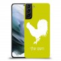תרנגול כיסוי מגן קשיח בעיצוב אישי עם השם שלך ל Samsung Galaxy S21 יחידה אחת סקרין מובייל