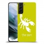 עקרב כיסוי מגן קשיח בעיצוב אישי עם השם שלך ל Samsung Galaxy S21 יחידה אחת סקרין מובייל