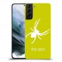 עכביש כיסוי מגן קשיח בעיצוב אישי עם השם שלך ל Samsung Galaxy S21 יחידה אחת סקרין מובייל