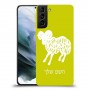 טלה כיסוי מגן קשיח בעיצוב אישי עם השם שלך ל Samsung Galaxy S21 יחידה אחת סקרין מובייל