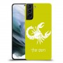עקרב כיסוי מגן קשיח בעיצוב אישי עם השם שלך ל Samsung Galaxy S21 יחידה אחת סקרין מובייל