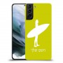 גלישה כיסוי מגן קשיח בעיצוב אישי עם השם שלך ל Samsung Galaxy S21 יחידה אחת סקרין מובייל