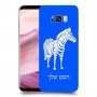 זברה כיסוי מגן קשיח בעיצוב אישי עם השם שלך ל Samsung Galaxy S8+ יחידה אחת סקרין מובייל