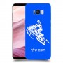 אופנוע שלג כיסוי מגן קשיח בעיצוב אישי עם השם שלך ל Samsung Galaxy S8+ יחידה אחת סקרין מובייל