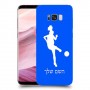 כדורגל - אישה כיסוי מגן קשיח בעיצוב אישי עם השם שלך ל Samsung Galaxy S8+ יחידה אחת סקרין מובייל