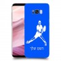 שחקן טניס כיסוי מגן קשיח בעיצוב אישי עם השם שלך ל Samsung Galaxy S8+ יחידה אחת סקרין מובייל