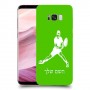 שחקן טניס כיסוי מגן קשיח בעיצוב אישי עם השם שלך ל Samsung Galaxy S8+ יחידה אחת סקרין מובייל