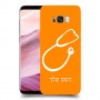 רופא סטטוסקופ כיסוי מגן קשיח בעיצוב אישי עם השם שלך ל Samsung Galaxy S8+ יחידה אחת סקרין מובייל