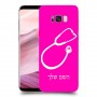 רופא סטטוסקופ כיסוי מגן קשיח בעיצוב אישי עם השם שלך ל Samsung Galaxy S8+ יחידה אחת סקרין מובייל