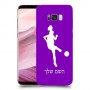 כדורגל - אישה כיסוי מגן קשיח בעיצוב אישי עם השם שלך ל Samsung Galaxy S8+ יחידה אחת סקרין מובייל