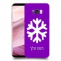 שלג כיסוי מגן קשיח בעיצוב אישי עם השם שלך ל Samsung Galaxy S8+ יחידה אחת סקרין מובייל