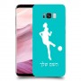 כדורגל - אישה כיסוי מגן קשיח בעיצוב אישי עם השם שלך ל Samsung Galaxy S8+ יחידה אחת סקרין מובייל