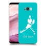 שחקן טניס כיסוי מגן קשיח בעיצוב אישי עם השם שלך ל Samsung Galaxy S8+ יחידה אחת סקרין מובייל
