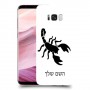 עקרב כיסוי מגן קשיח בעיצוב אישי עם השם שלך ל Samsung Galaxy S8+ יחידה אחת סקרין מובייל