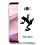 צפרדע טרופית כיסוי מגן קשיח בעיצוב אישי עם השם שלך ל Samsung Galaxy S8+ יחידה אחת סקרין מובייל