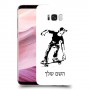 ילד סקייטבורד כיסוי מגן קשיח בעיצוב אישי עם השם שלך ל Samsung Galaxy S8+ יחידה אחת סקרין מובייל