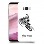 אופנוע שלג כיסוי מגן קשיח בעיצוב אישי עם השם שלך ל Samsung Galaxy S8+ יחידה אחת סקרין מובייל