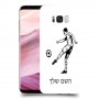 שחקן כדורגל כיסוי מגן קשיח בעיצוב אישי עם השם שלך ל Samsung Galaxy S8+ יחידה אחת סקרין מובייל