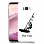 גלישת מפרש כיסוי מגן קשיח בעיצוב אישי עם השם שלך ל Samsung Galaxy S8+ יחידה אחת סקרין מובייל