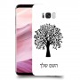עץ כיסוי מגן קשיח בעיצוב אישי עם השם שלך ל Samsung Galaxy S8+ יחידה אחת סקרין מובייל