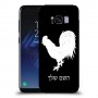 תרנגול כיסוי מגן קשיח בעיצוב אישי עם השם שלך ל Samsung Galaxy S8 יחידה אחת סקרין מובייל