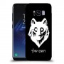 זאב כיסוי מגן קשיח בעיצוב אישי עם השם שלך ל Samsung Galaxy S8 יחידה אחת סקרין מובייל