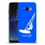 גלישת מפרש כיסוי מגן קשיח בעיצוב אישי עם השם שלך ל Samsung Galaxy S8 יחידה אחת סקרין מובייל