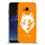 זאב כיסוי מגן קשיח בעיצוב אישי עם השם שלך ל Samsung Galaxy S8 יחידה אחת סקרין מובייל