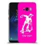 ילד סקייטבורד כיסוי מגן קשיח בעיצוב אישי עם השם שלך ל Samsung Galaxy S8 יחידה אחת סקרין מובייל