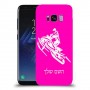 אופנוע שלג כיסוי מגן קשיח בעיצוב אישי עם השם שלך ל Samsung Galaxy S8 יחידה אחת סקרין מובייל