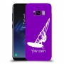 גלישת מפרש כיסוי מגן קשיח בעיצוב אישי עם השם שלך ל Samsung Galaxy S8 יחידה אחת סקרין מובייל